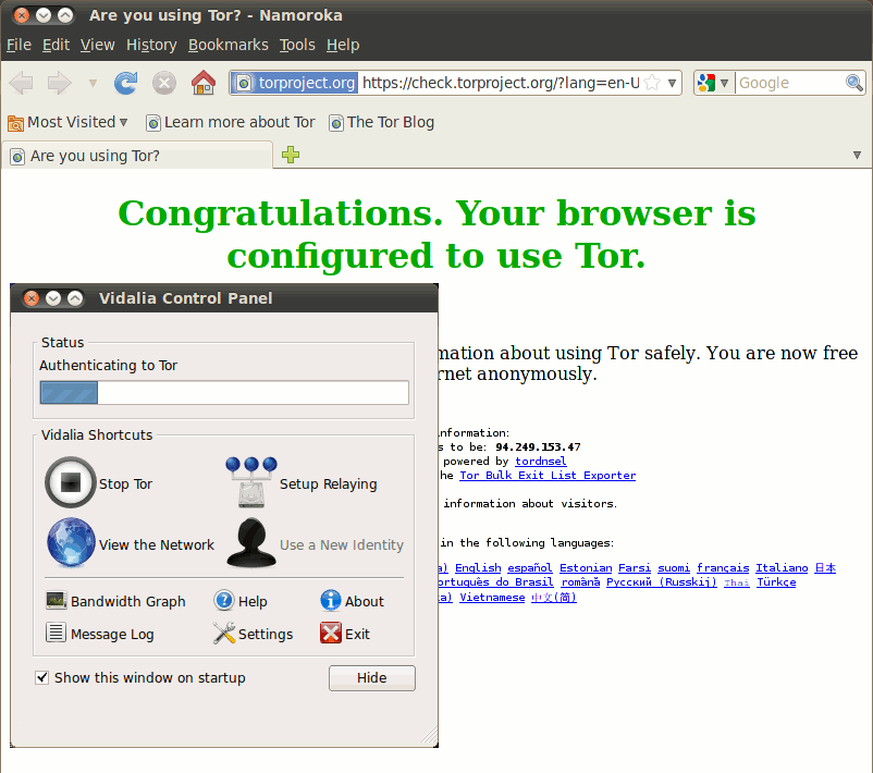 configure tor browser proxy hudra